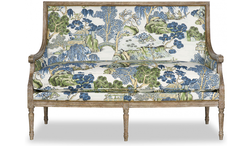 SETTEES, CHAISE, BENCHES Elegant Asian Garden Party Love Seat