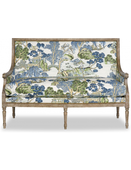 SETTEES, CHAISE, BENCHES Elegant Asian Garden Party Love Seat