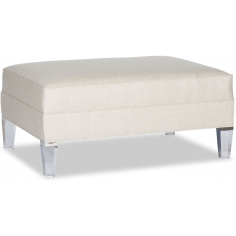 OTTOMANS Elegant Arctic Ice and Snow Ottoman