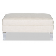 OTTOMANS Elegant Arctic Ice and Snow Ottoman 2