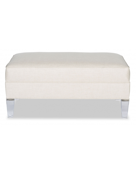 OTTOMANS Elegant Arctic Ice and Snow Ottoman