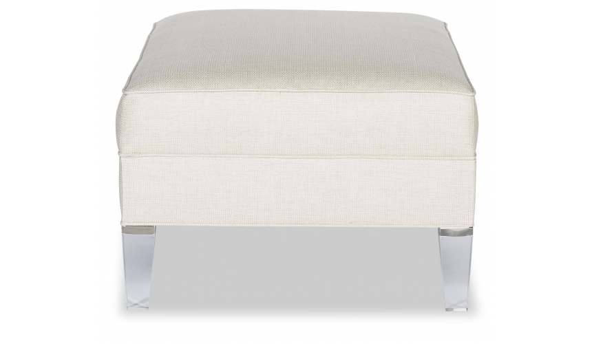OTTOMANS Elegant Arctic Ice and Snow Ottoman