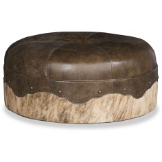 OTTOMANS Deluxe Weathered Medeira Brown Seat