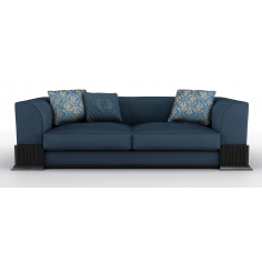SOFA, COUCH & LOVESEAT Gorgeous Brilliant Sapphire Blue Sofa