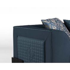 SOFA, COUCH & LOVESEAT Gorgeous Brilliant Sapphire Blue Sofa 2
