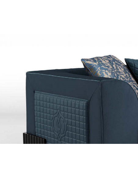 SOFA, COUCH & LOVESEAT Gorgeous Brilliant Sapphire Blue Sofa