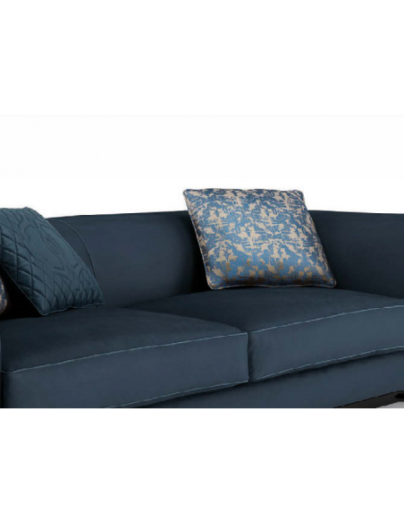 SOFA, COUCH & LOVESEAT Gorgeous Brilliant Sapphire Blue Sofa