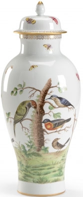 Decorative Accessories Hand Painted Birdie Urn