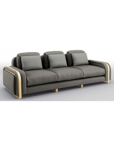 SOFA, COUCH & LOVESEAT Beautiful Smoke and Iron Sofa