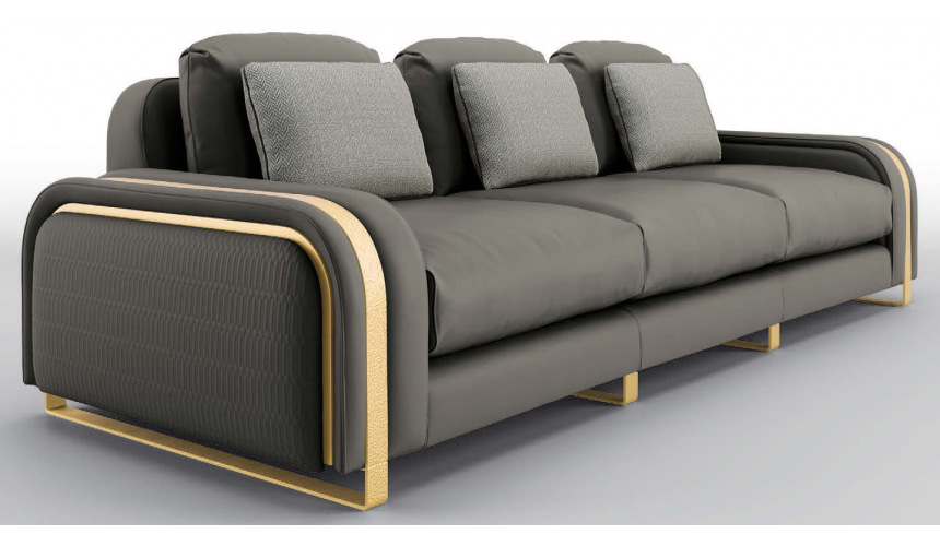 SOFA, COUCH & LOVESEAT Beautiful Smoke and Iron Sofa