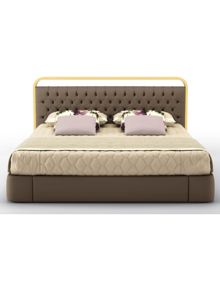 Elegant Sugar Plum and Champagne King Size Bed