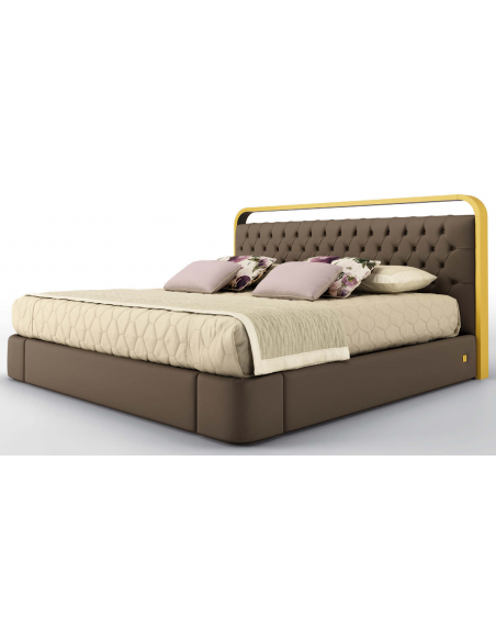LUXURY BEDROOM FURNITURE Elegant Sugar Plum and Champagne King Size Bed