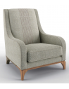 CHAIRS, Leather, Upholstered, Accent Beautiful Fresh Morning Mist Armchair