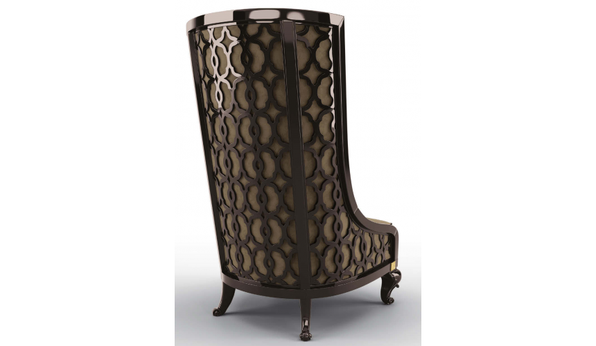 CHAIRS, Leather, Upholstered, Accent Breathtaking Castle Walls Armchair