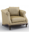 CHAIRS, Leather, Upholstered, Accent Luxurious 24 Karat Shine Armchair