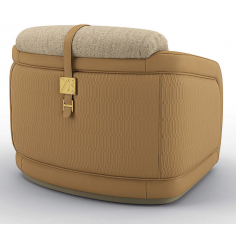 CHAIRS, Leather, Upholstered, Accent Sleek and Sophisticated in Hazelnut Armchair 2