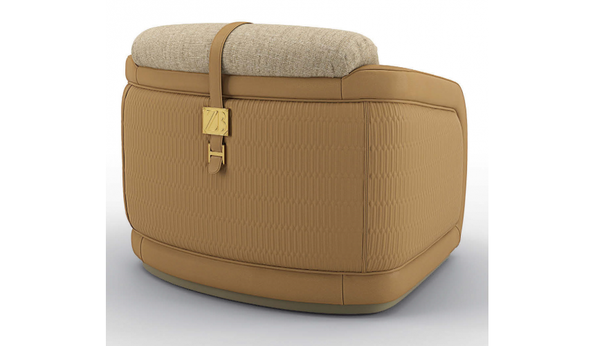 CHAIRS, Leather, Upholstered, Accent Sleek and Sophisticated in Hazelnut Armchair