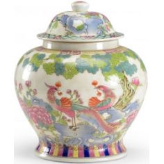 Decorative Accessories Multicolored Peacock Vase