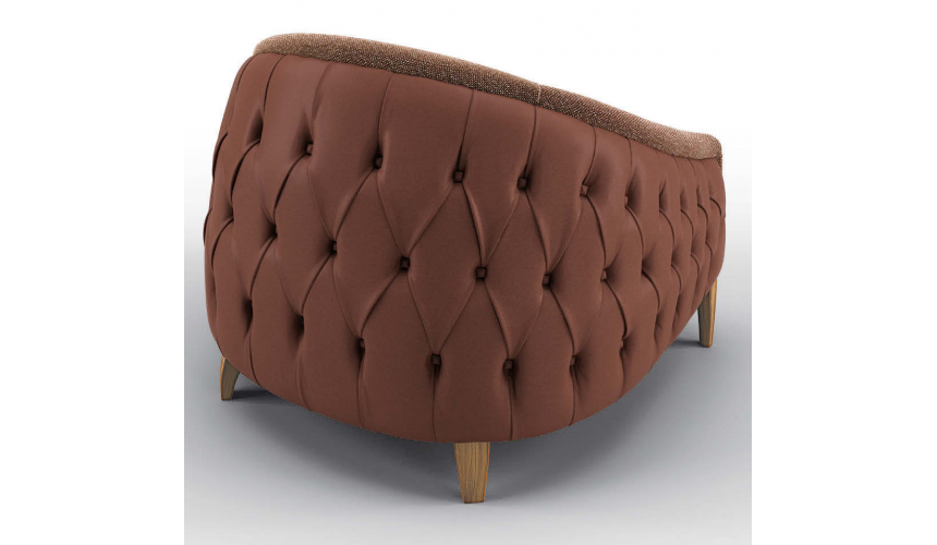 CHAIRS, Leather, Upholstered, Accent Stunning Moons of Mars Armchair