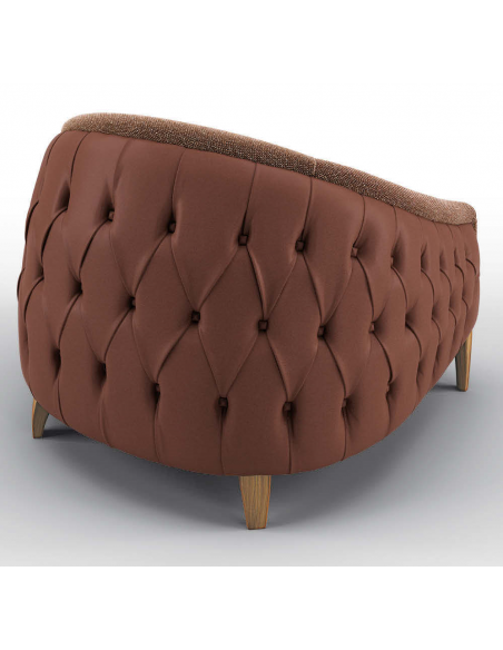 CHAIRS, Leather, Upholstered, Accent Stunning Moons of Mars Armchair