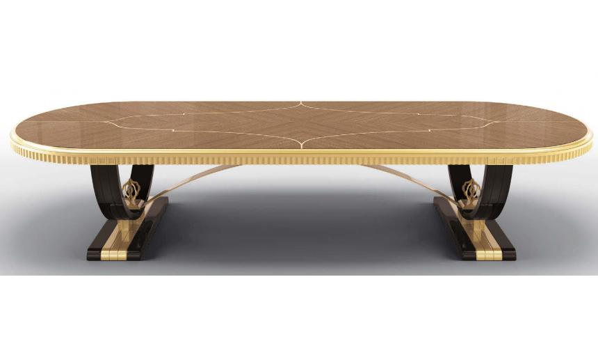 Dining Tables Luxurious Golden Autumn Dining Table