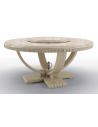 Dining Tables Beautiful Candle White Round Dining Table