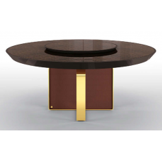 Dining Tables Deluxe and Rich Hearthstone Brown Round Dining Table 2
