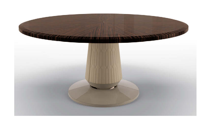 Dining Tables Elegant Melting Snow Round Dining Table