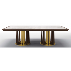 Dining Tables Deluxe Frosted Forrest Rectangular Dining Table 2