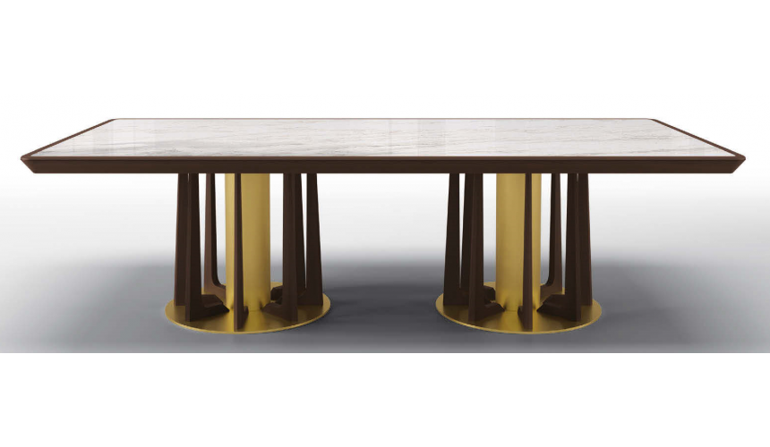 Dining Tables Deluxe Frosted Forrest Rectangular Dining Table