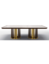 Dining Tables Deluxe Frosted Forrest Rectangular Dining Table