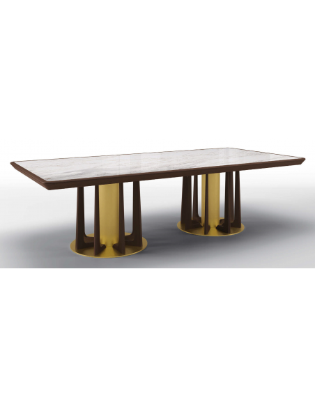 Deluxe Frosted Forrest Rectangular Dining Table