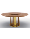 Dining Tables High End Bronzed Sun Beams Round Dining Table