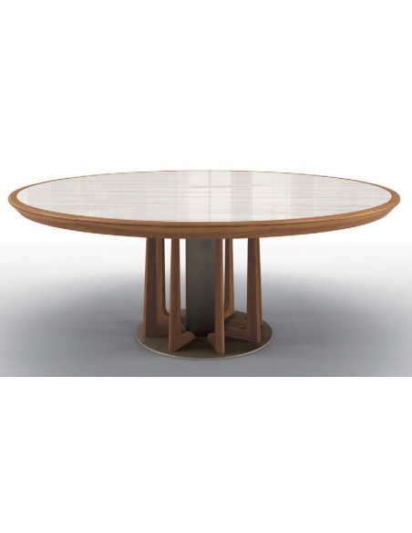 Gorgeous Cloudy Grey Round Dining Table