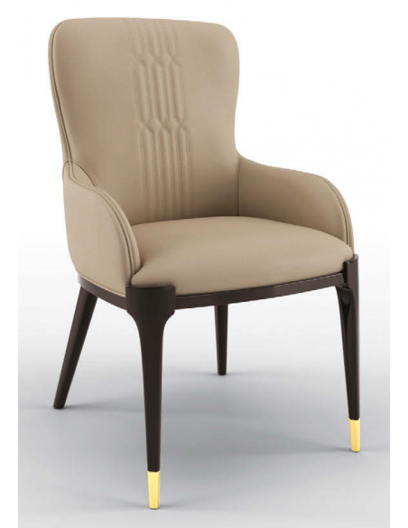 High End Abalone Gray Dining Armchair