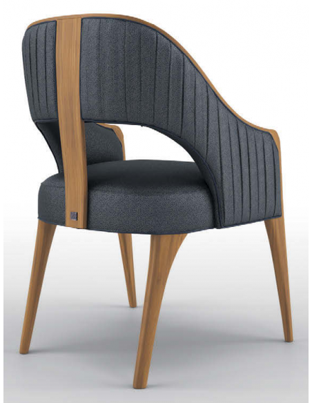 Dining Chairs Contemporary Temptress Blue Dining Armchair