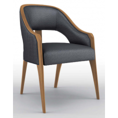 Dining Chairs Contemporary Temptress Blue Dining Armchair