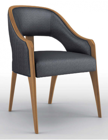 Contemporary Temptress Blue Dining Armchair 