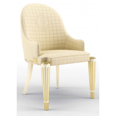Dining Chairs Luxurious Mannequin Cream Dining Armchair