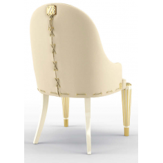 Dining Chairs Luxurious Mannequin Cream Dining Armchair 2