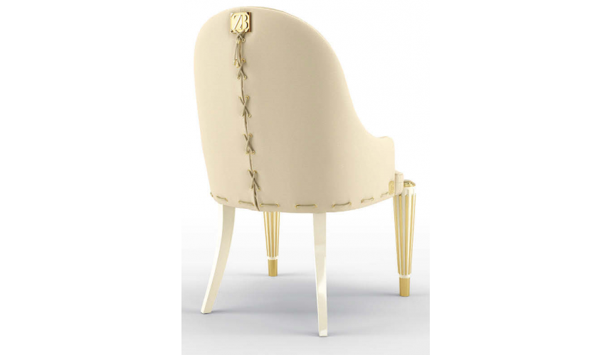 Dining Chairs Luxurious Mannequin Cream Dining Armchair
