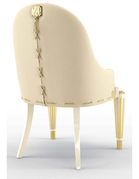 Dining Chairs Luxurious Mannequin Cream Dining Armchair