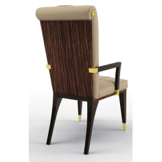 Dining Chairs High End Manchester Tan Dining Armchair 2