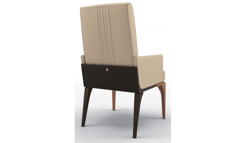 CHAIRS, Leather, Upholstered, Accent Elegant Utterly Beige Dining Armchair