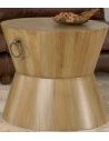 Round & Oval Side Tables Old Wood Hourglass Table