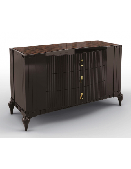 Deluxe Vanilla Bean and Carob Chest Of Drawers