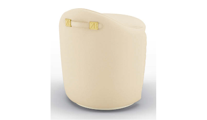 SETTEES, CHAISE, BENCHES Gorgeous Vanilla Bloom Pouf