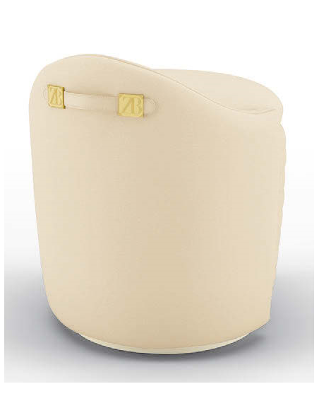 SETTEES, CHAISE, BENCHES Gorgeous Vanilla Bloom Pouf