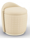 SETTEES, CHAISE, BENCHES Gorgeous Vanilla Bloom Pouf