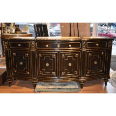 Breakfronts & China Cabinets High end dining room breakfront. Marble top